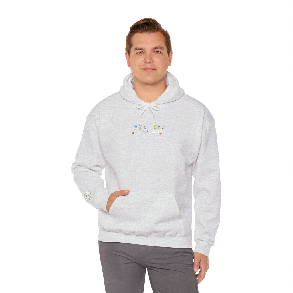 Poetic Chaos Embroided Floral Hoodie