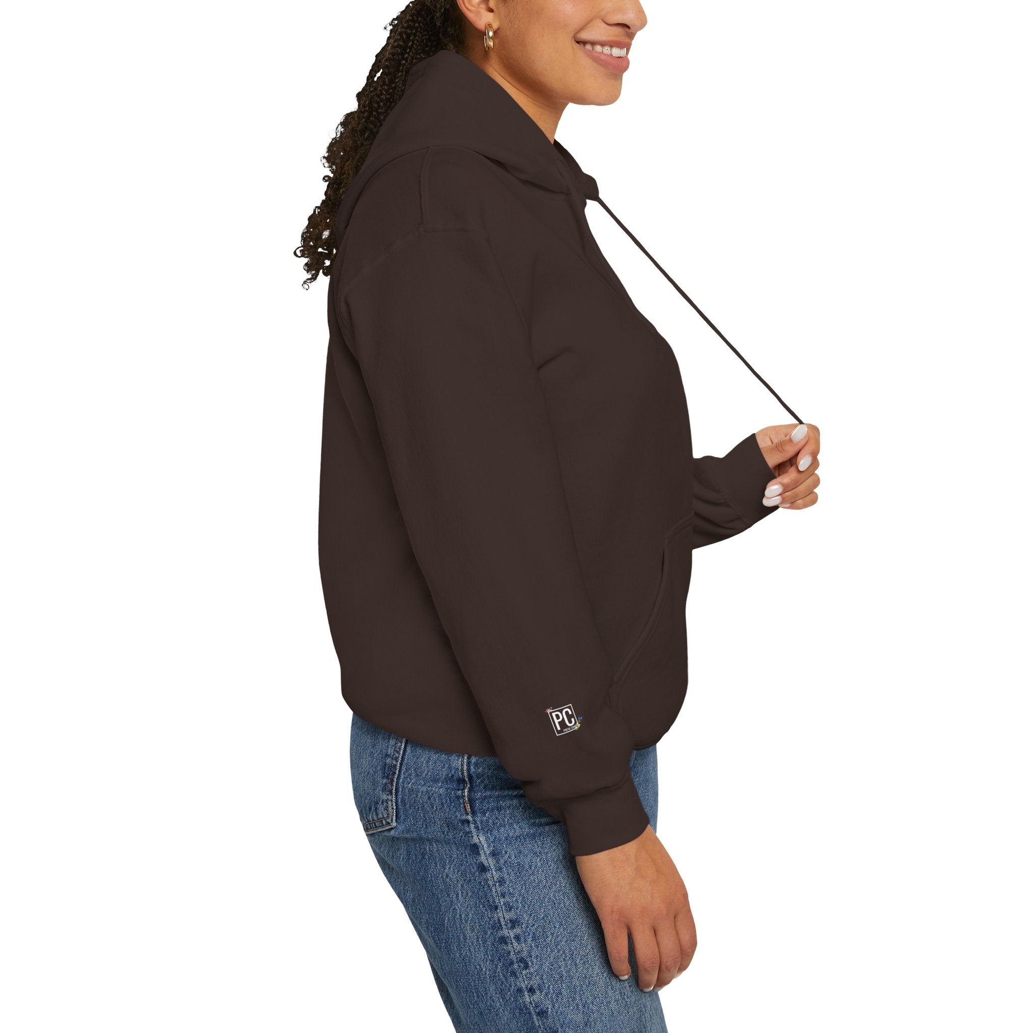 Poetic Chaos Pullover Hoodie Floral White Logo