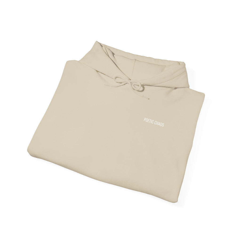 Poetic Chaos Hoodie –White label logo Cozy Streetwear Pullover