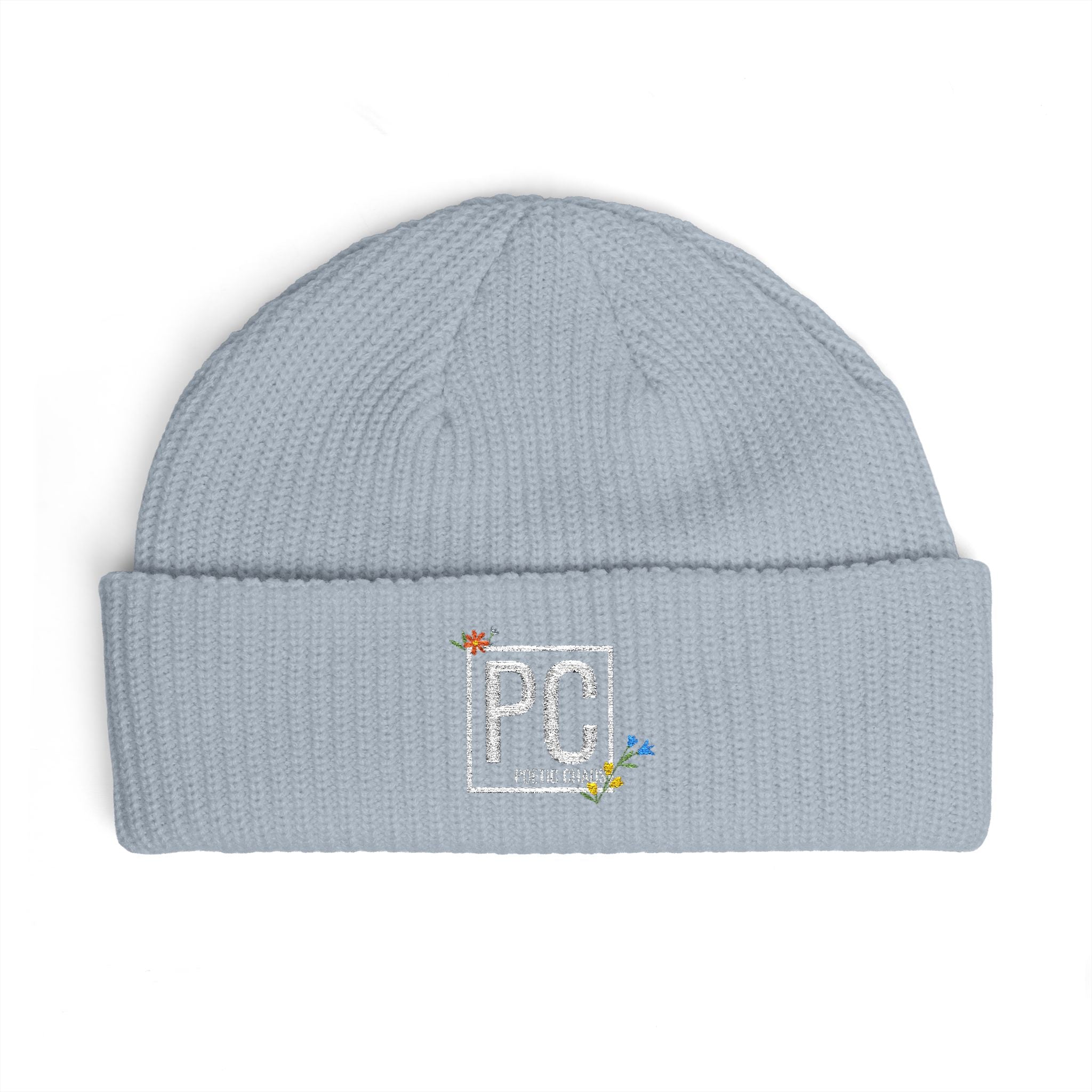 Poetic Chaos pc white floral logo