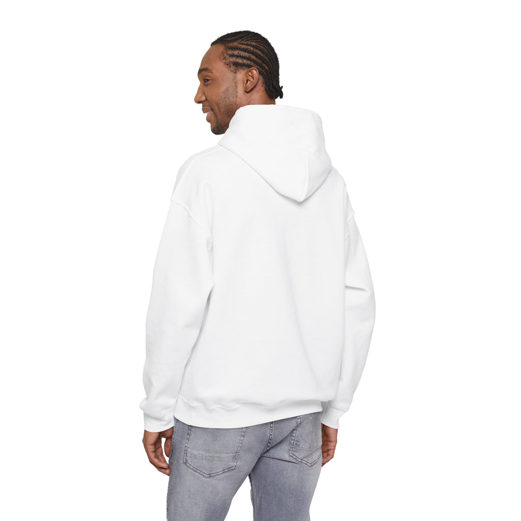Poetic Chaos Minimalist Hoodie — Small Chest Text Pullover