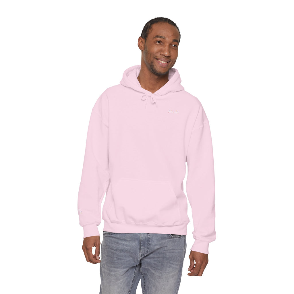 Poetic Chaos Pullover Hoodie Floral White Logo