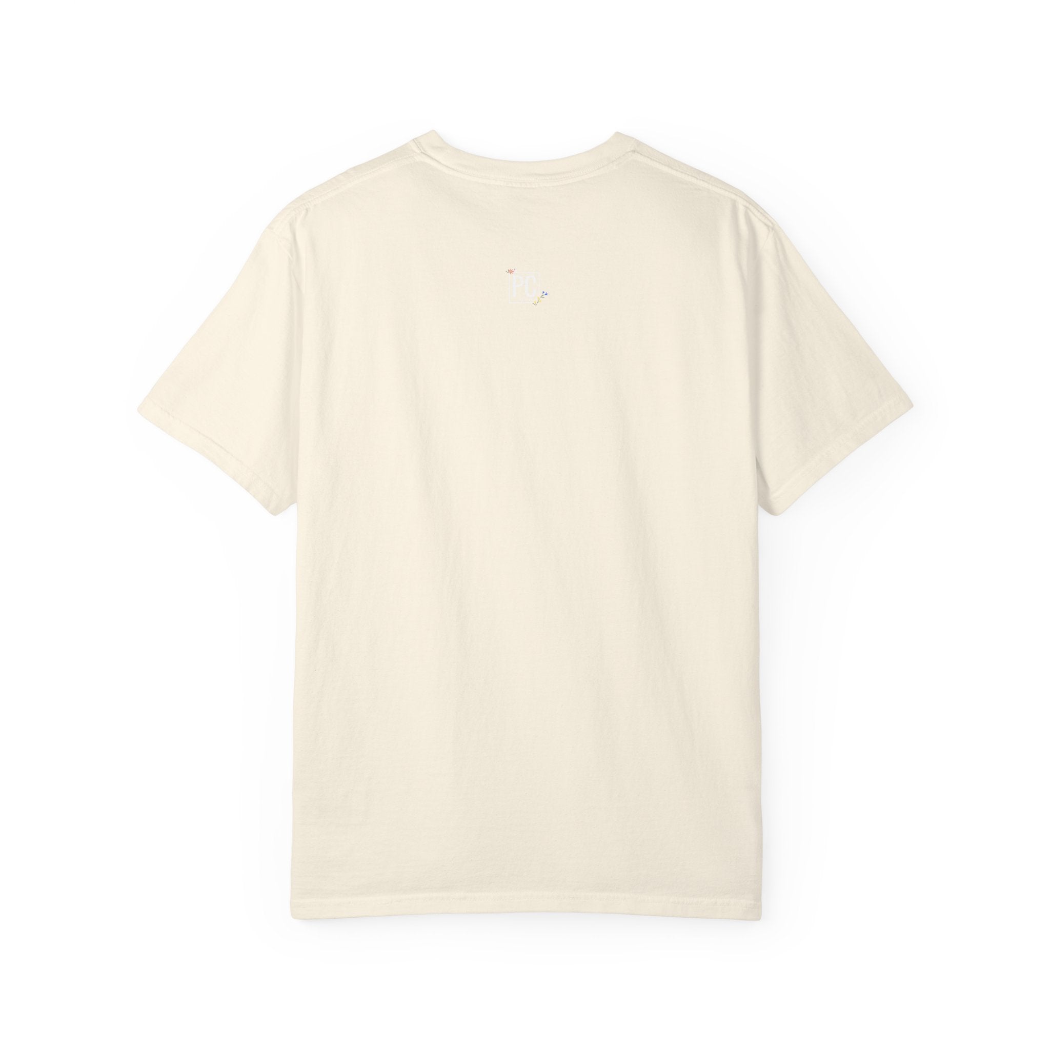 Poetic chaos minimal t-shirts floral white label