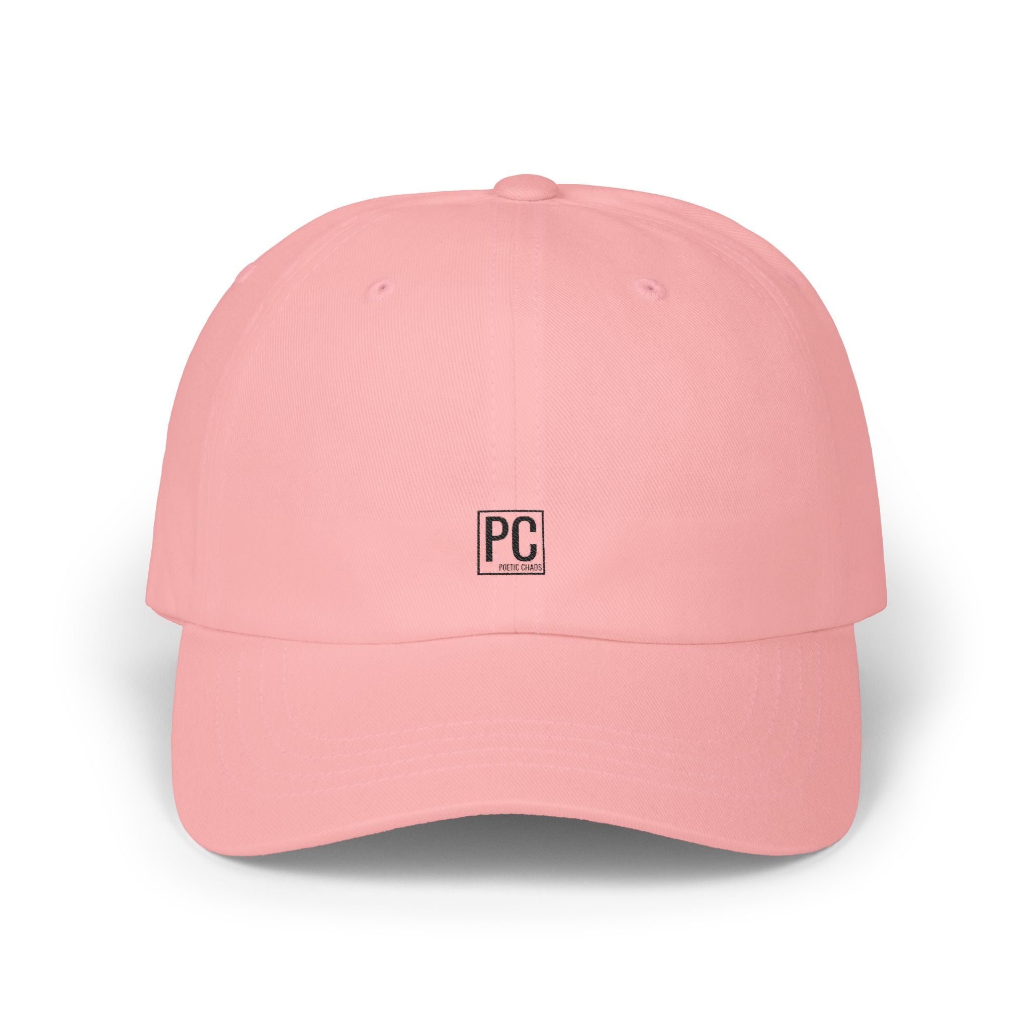 Poetic Chaos Classic Dad Cap — Minimal PC Logo Baseball Hat