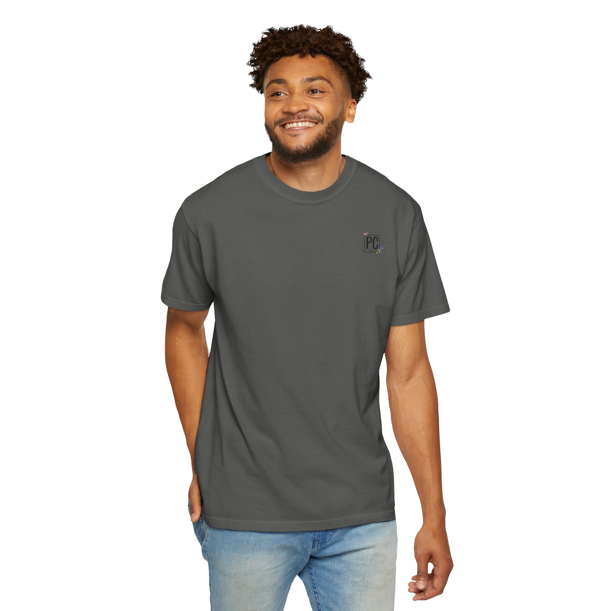 Poetic Chaos Logo T-Shirt — floral design