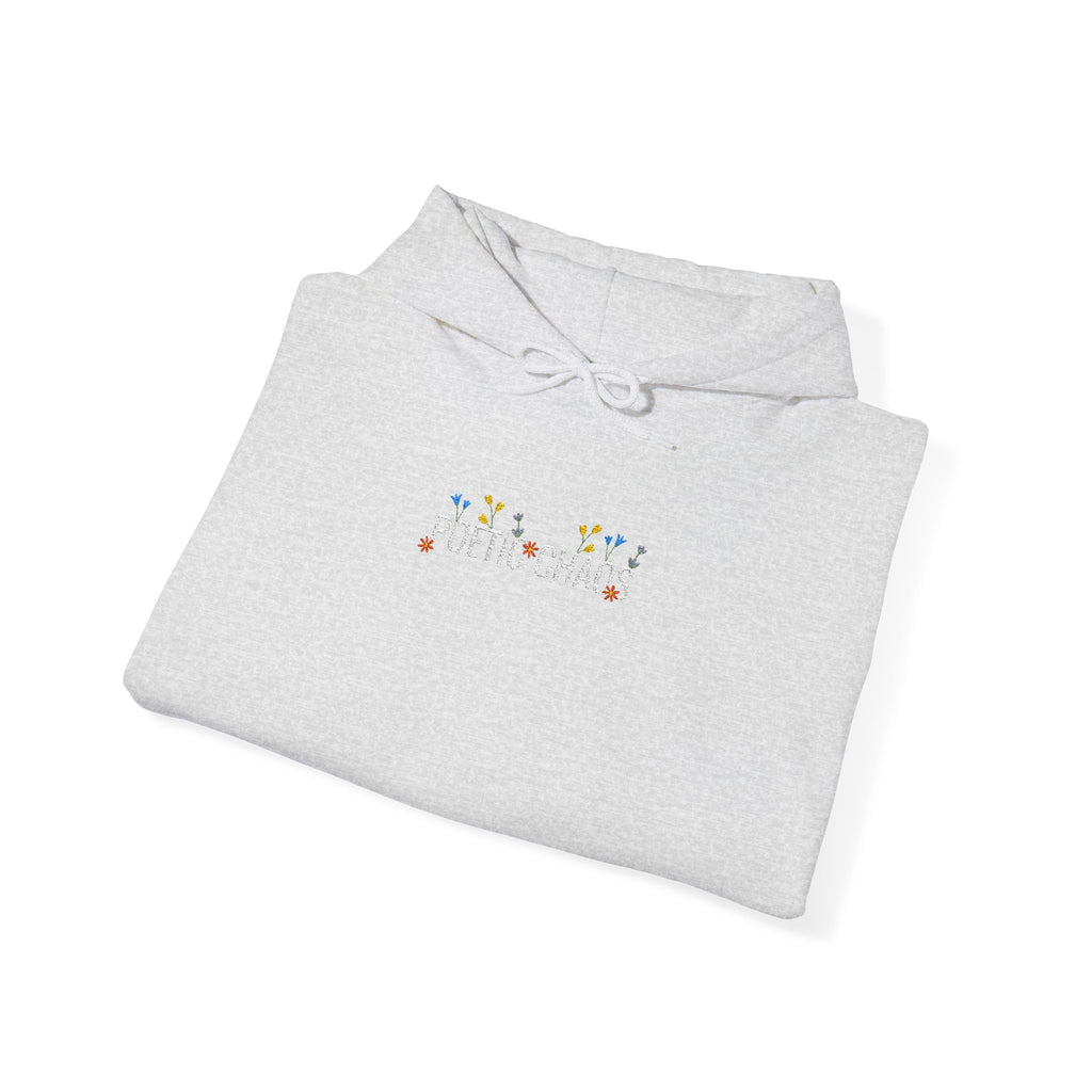 Poetic Chaos Embroided Floral Hoodie