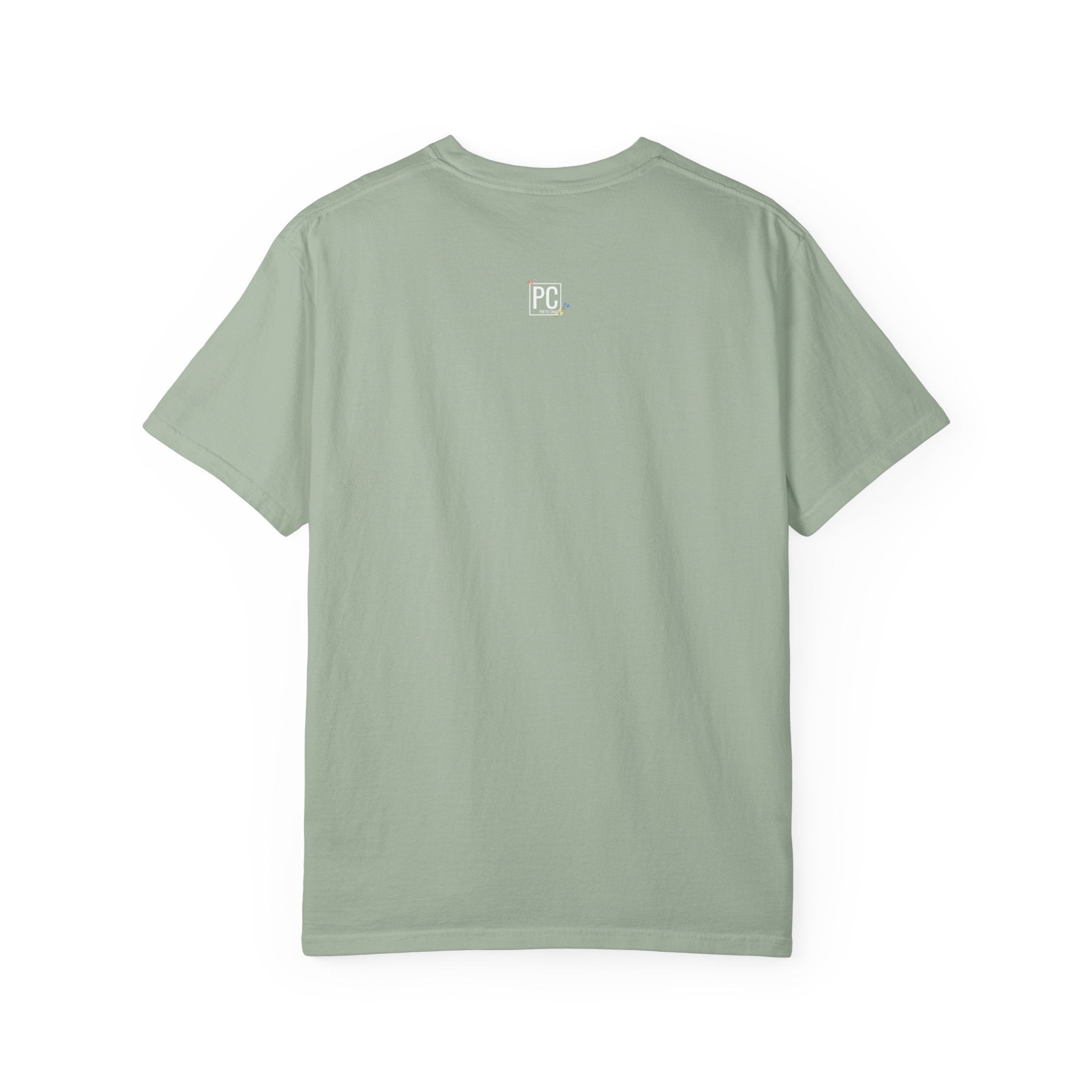 Poetic chaos minimal t-shirts floral white label