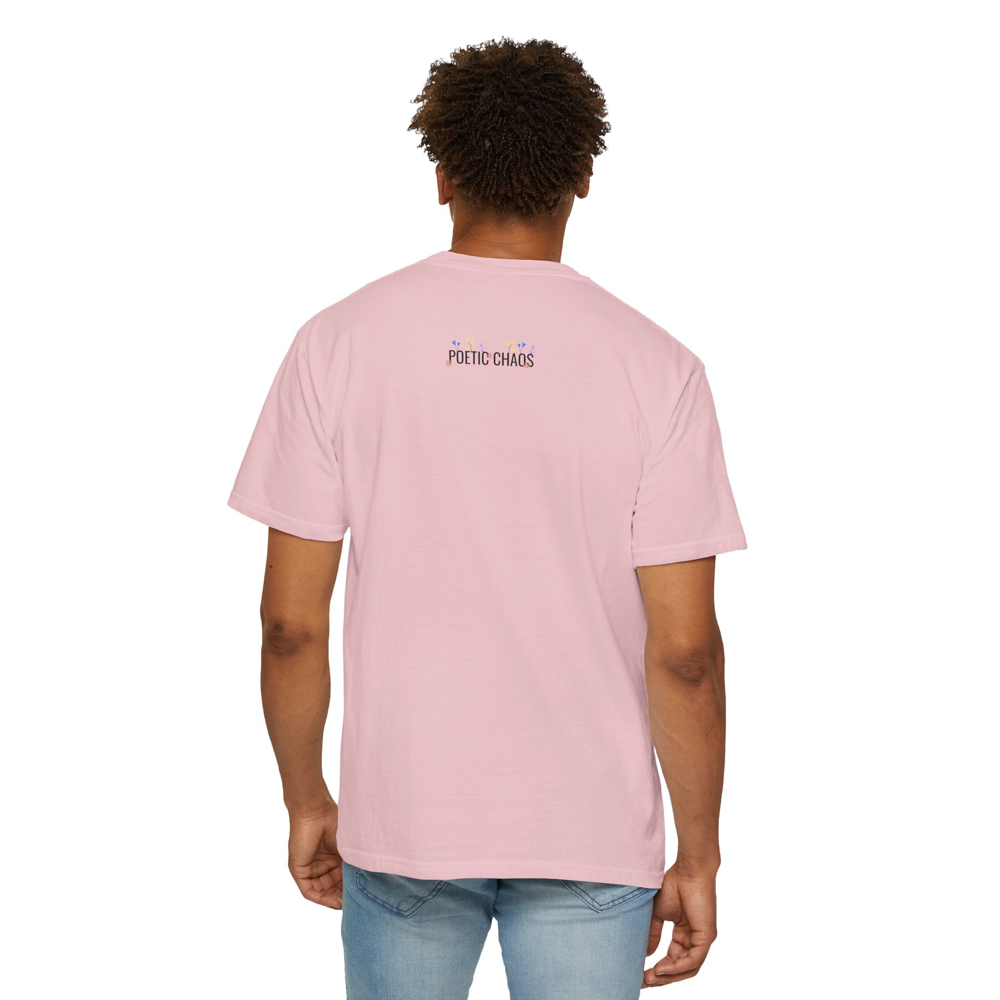 Poetic Chaos Logo T-Shirt — floral design
