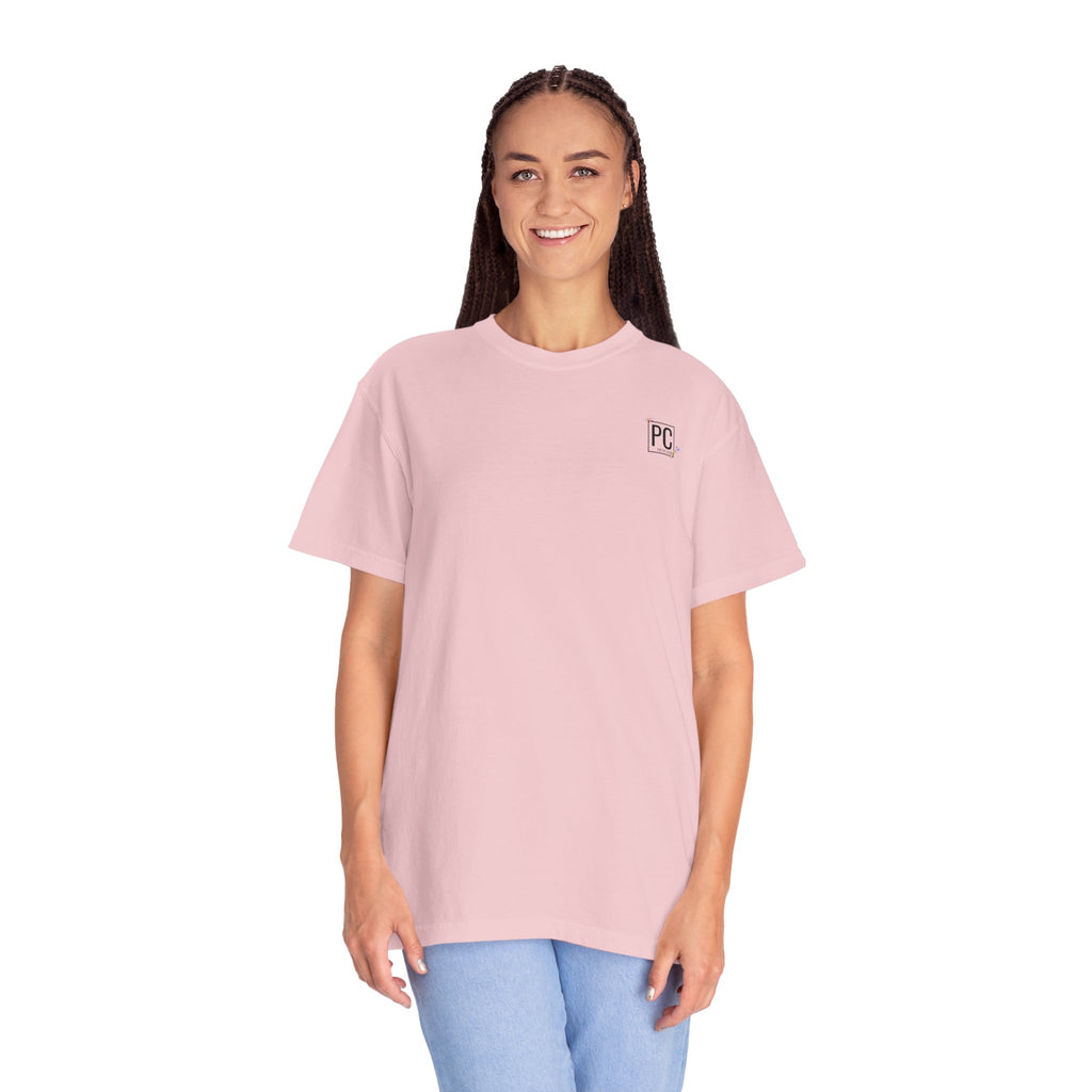 Poetic Chaos Logo T-Shirt — floral design