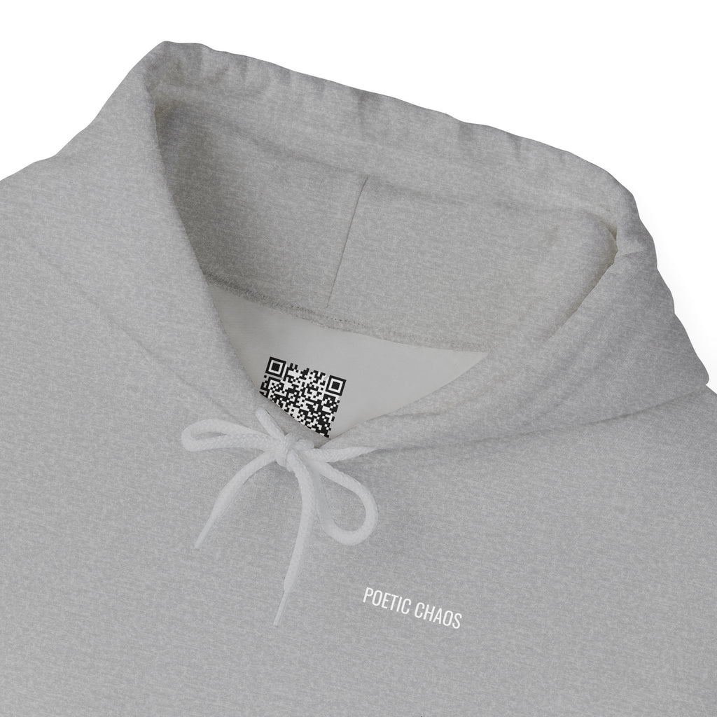 Poetic Chaos Hoodie –White label logo Cozy Streetwear Pullover