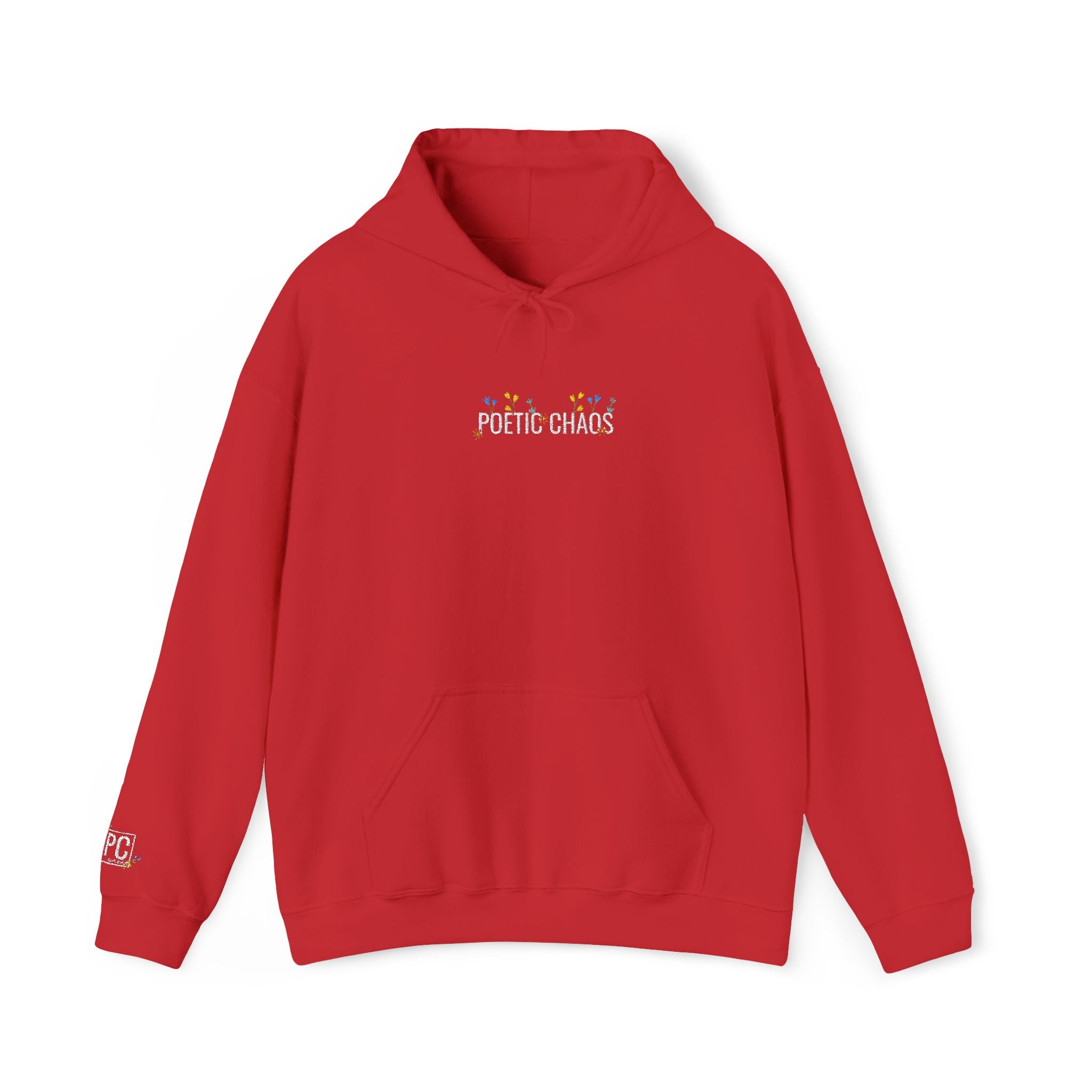 Poetic Chaos Embroided Floral Hoodie