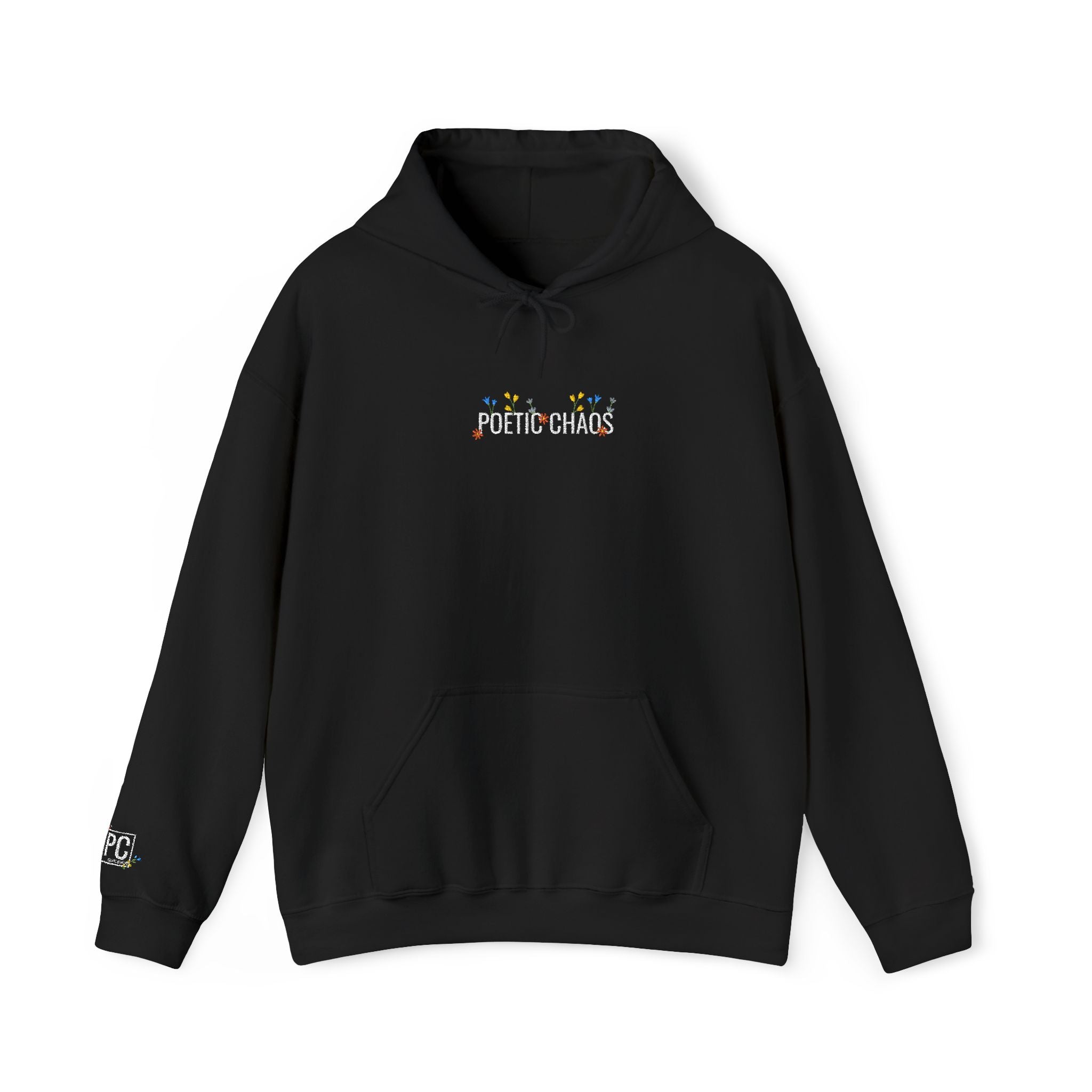 Poetic Chaos Embroided Floral Hoodie