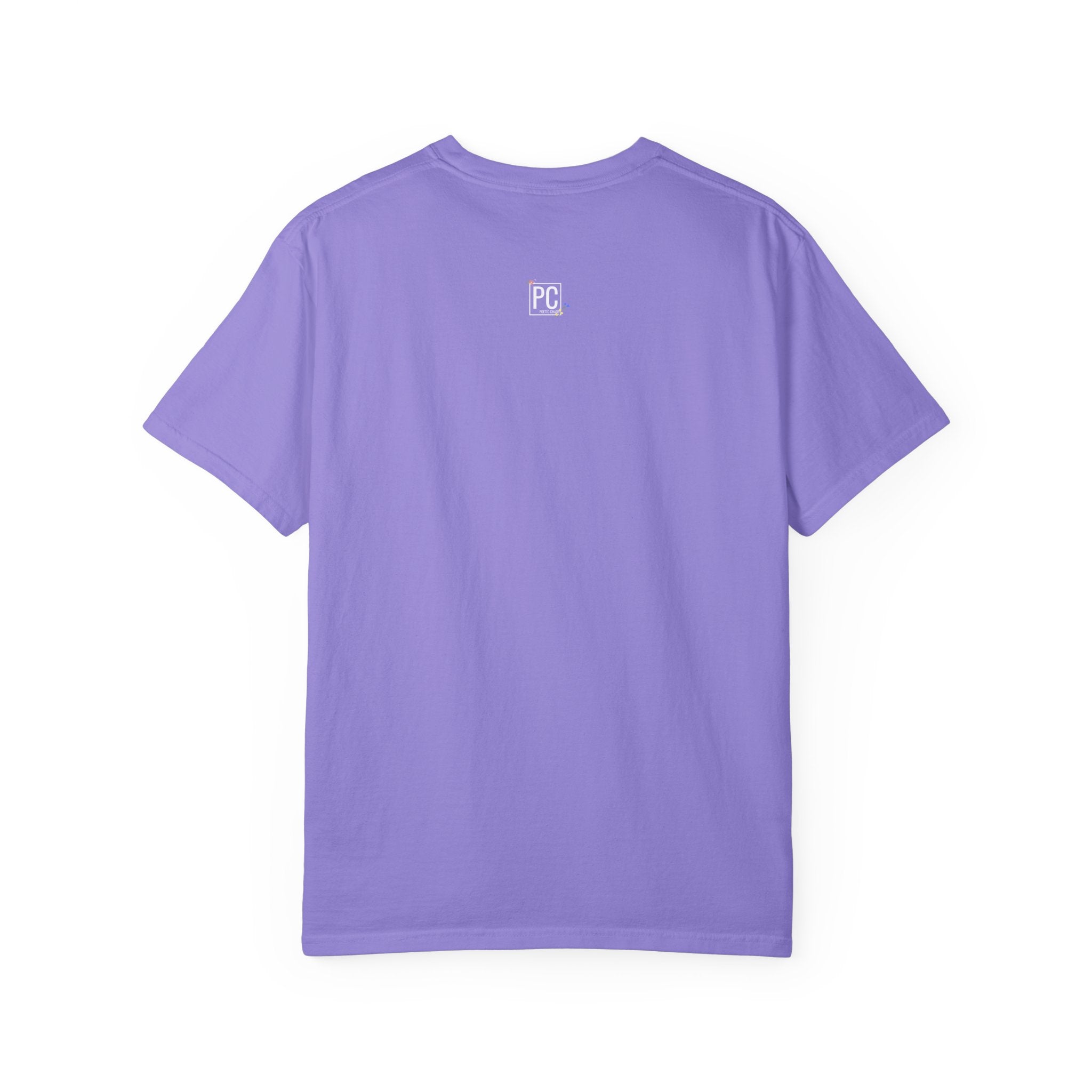 Poetic chaos minimal t-shirts floral white label