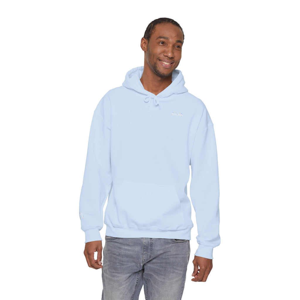 Poetic Chaos Pullover Hoodie Floral White Logo