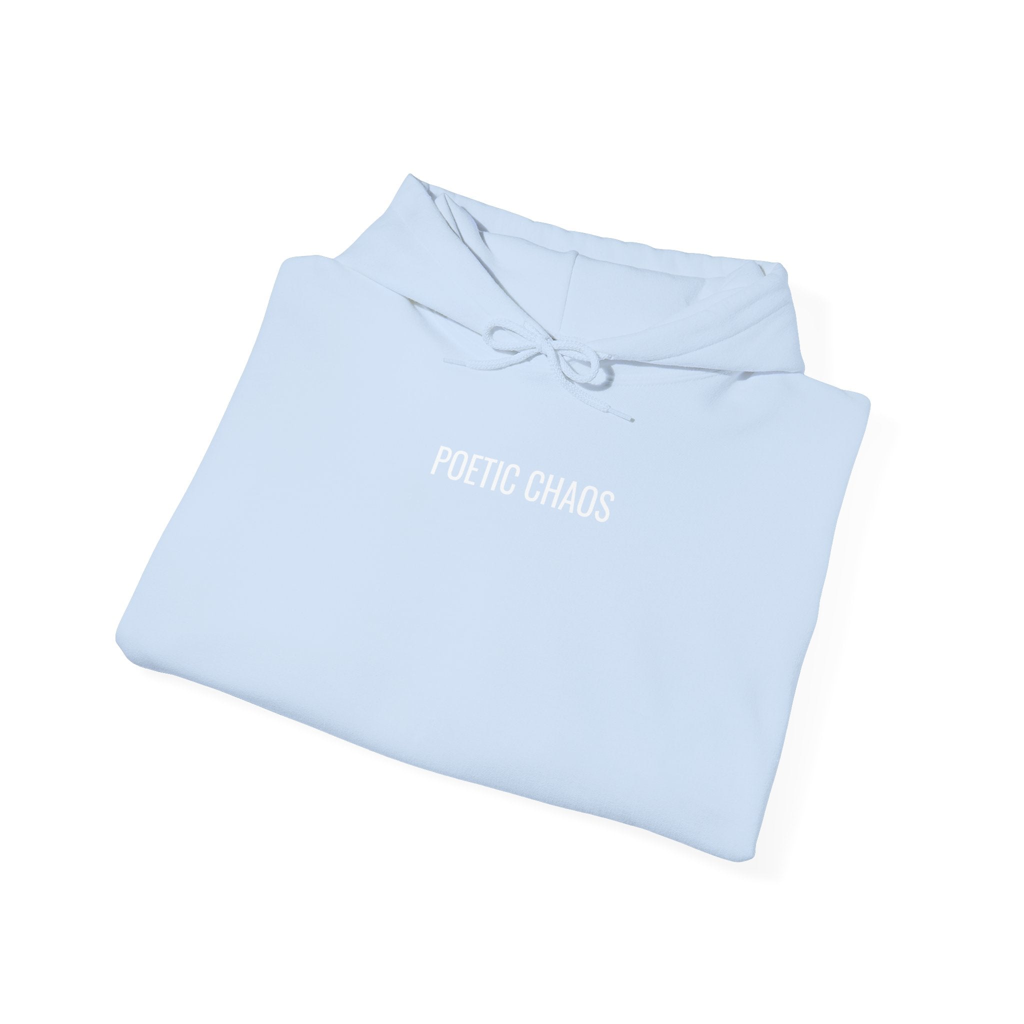 Poetic Chaos Hoodie — Minimal Black Streetwear Pullover white label
