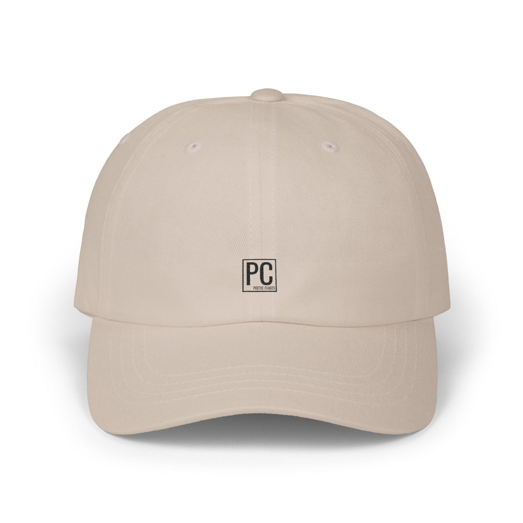 Poetic Chaos Classic Dad Cap — Minimal PC Logo Baseball Hat