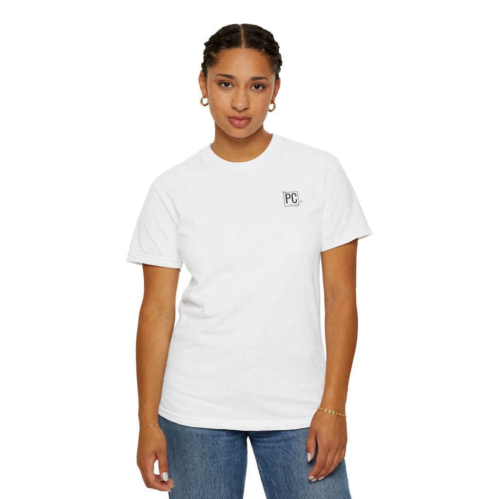 Poetic Chaos Logo T-Shirt — floral design