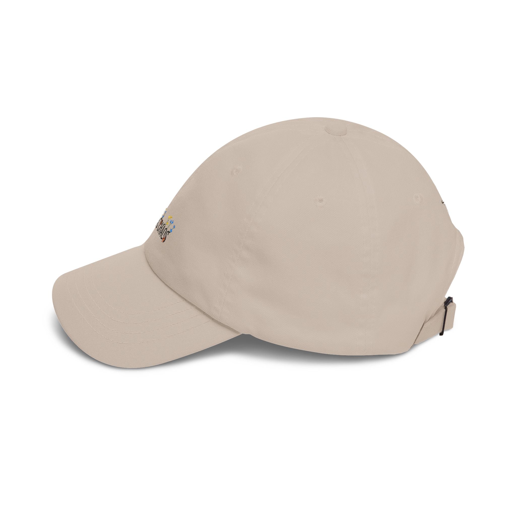 Dad Cap — "Poetic Chaos" Embroidered Floral Dad Hat