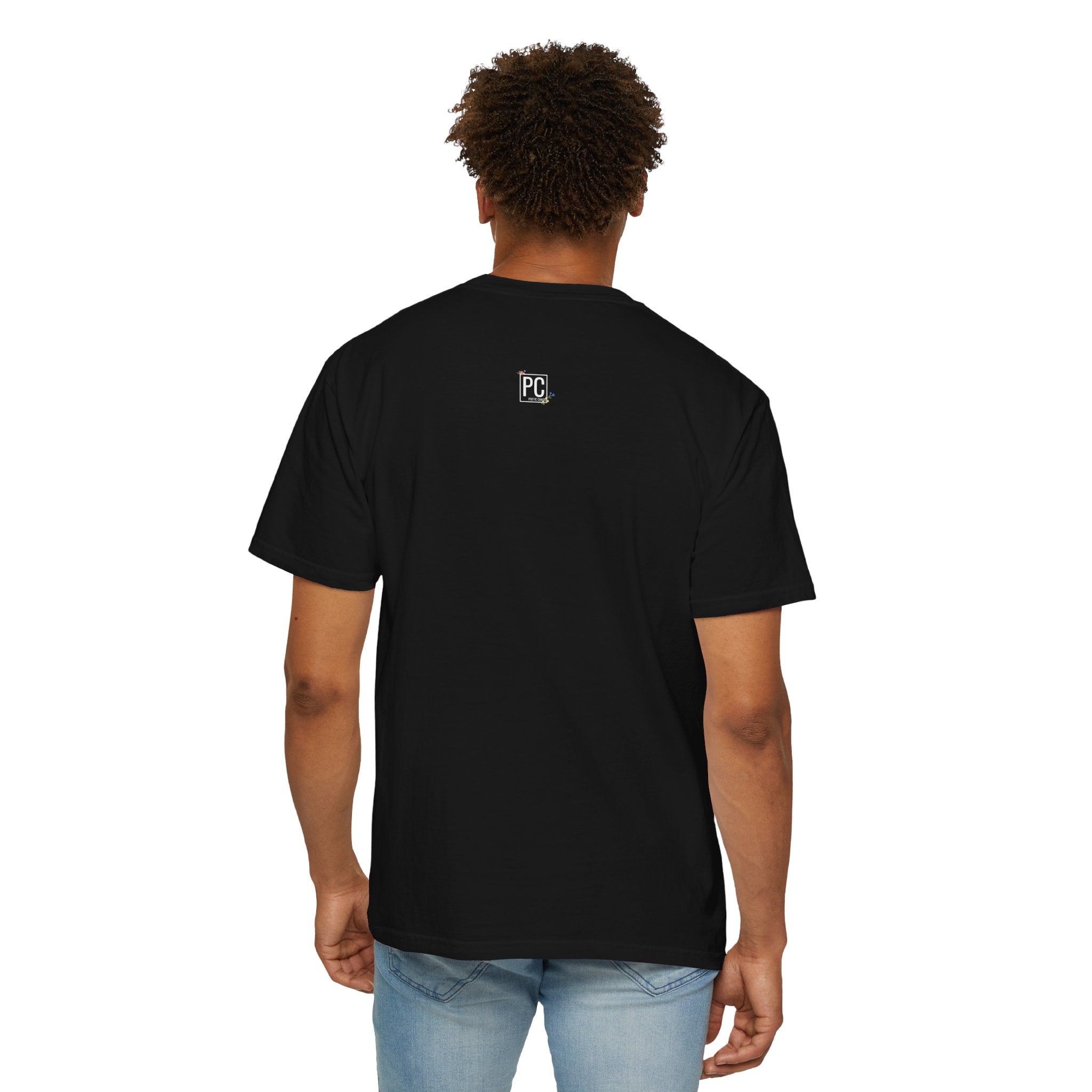 Poetic chaos minimal t-shirts floral white label