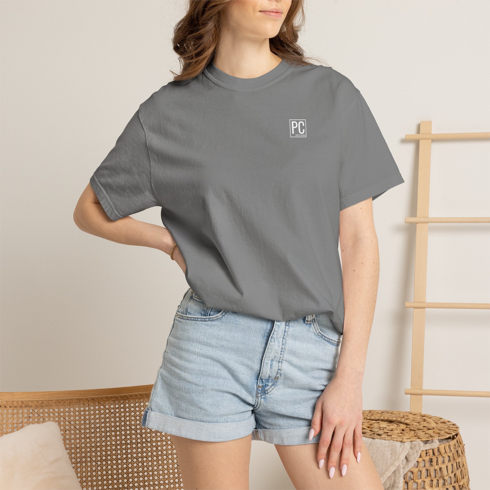 Poetic Chaos minimal t-shirts white label