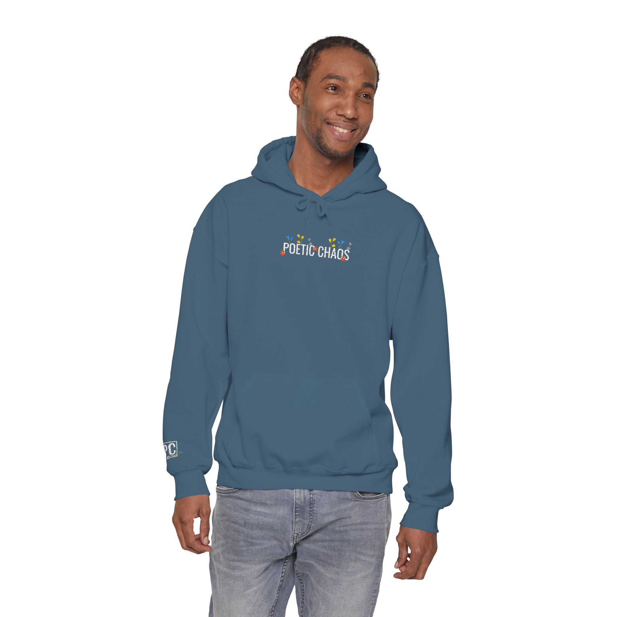 Poetic Chaos Embroided Floral Hoodie