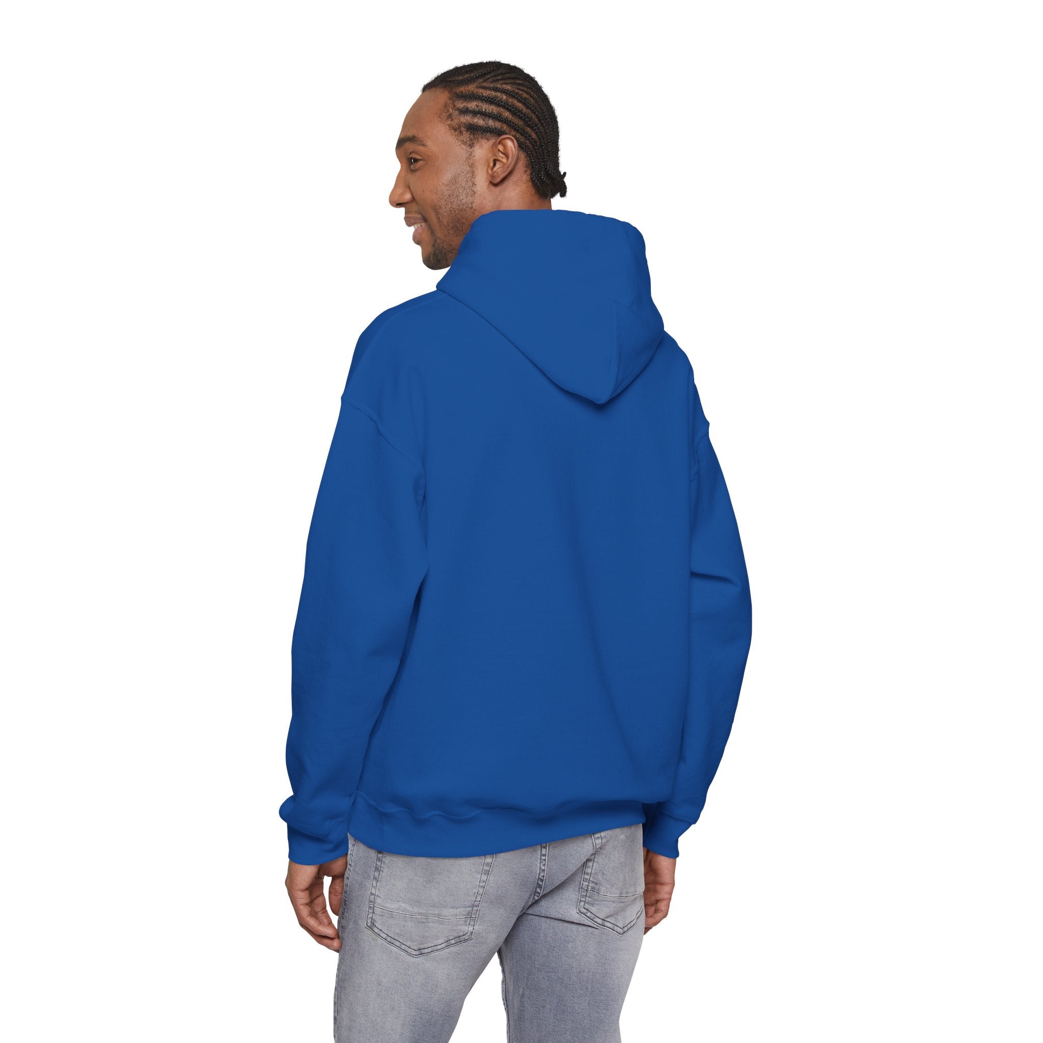 Poetic Chaos Hoodie — Small Chest white floral Logo & Sleeve Emblem