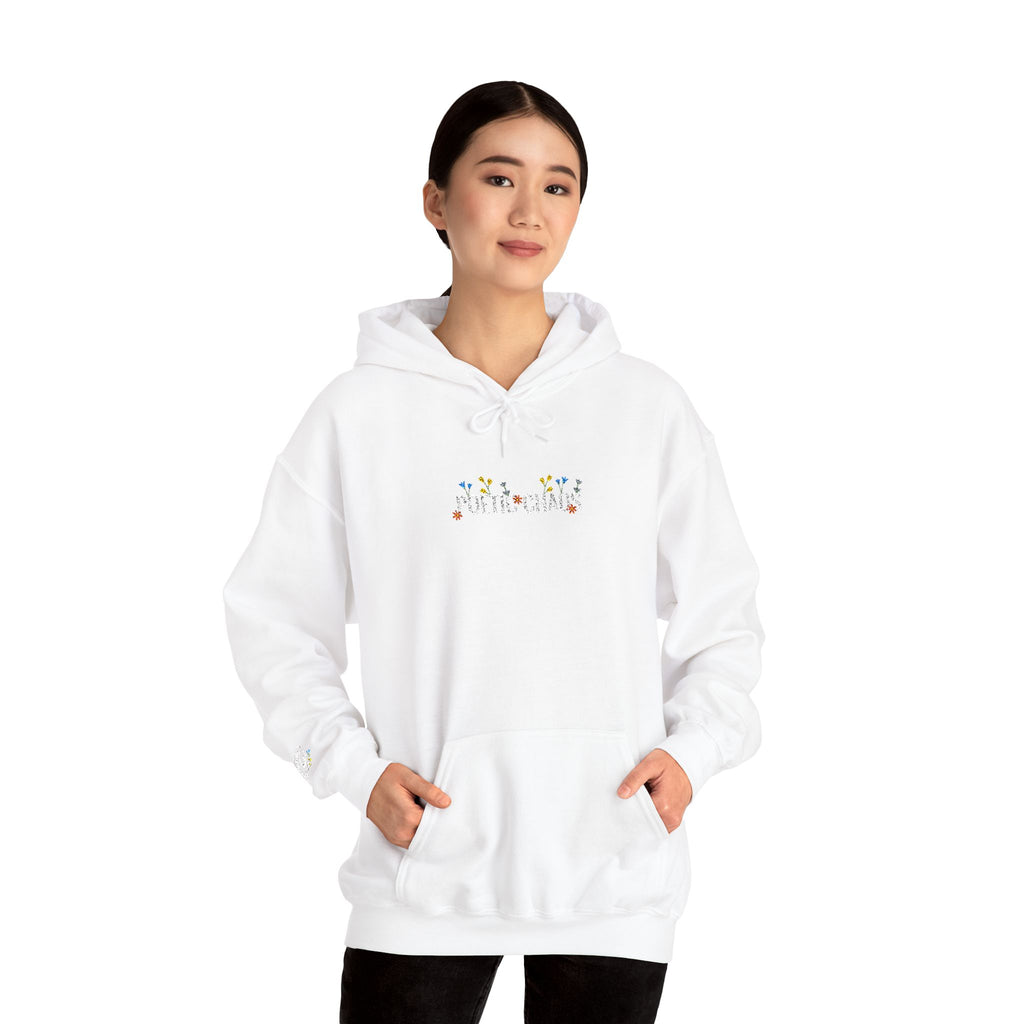 Poetic Chaos Embroided Floral Hoodie