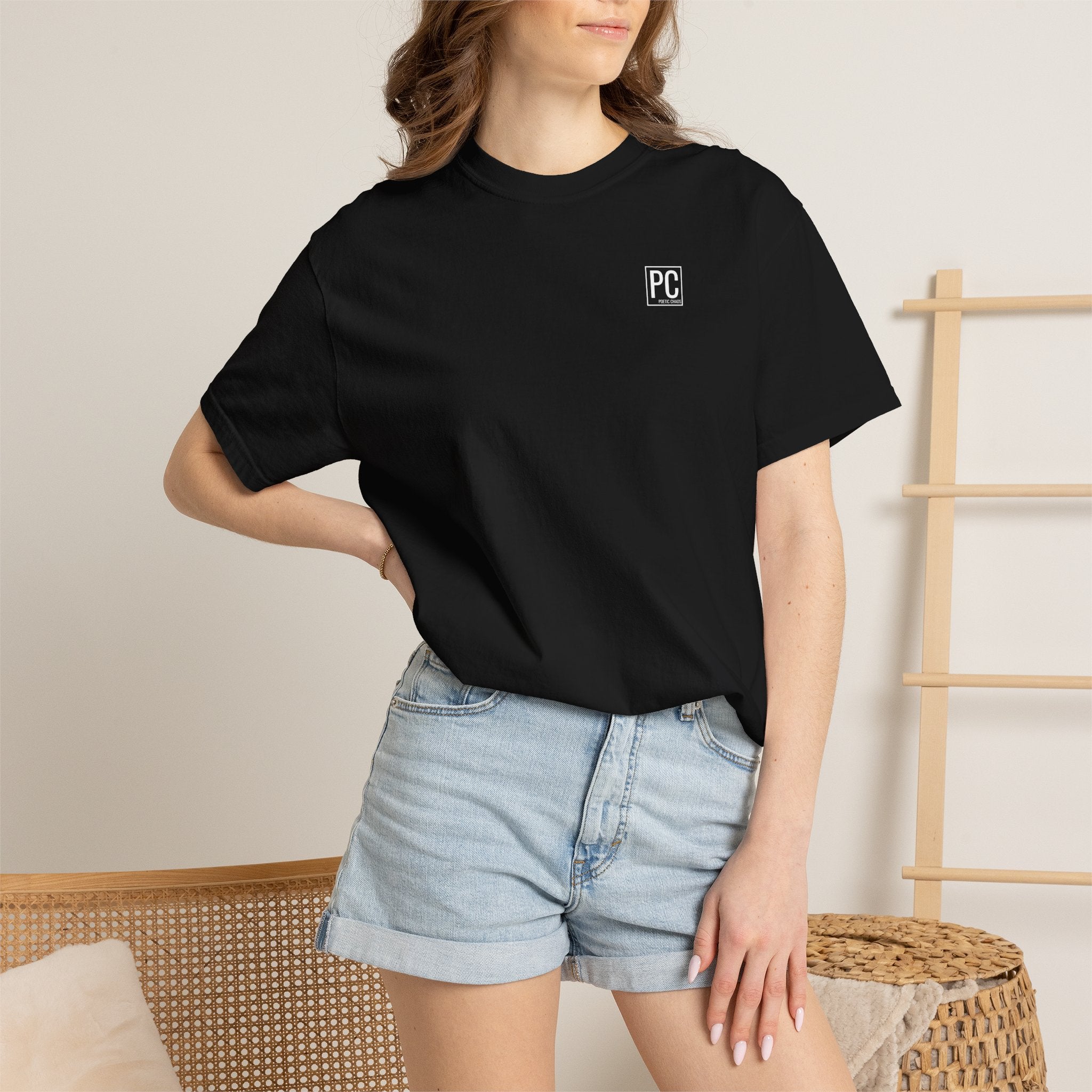 Poetic Chaos minimal t-shirts white label