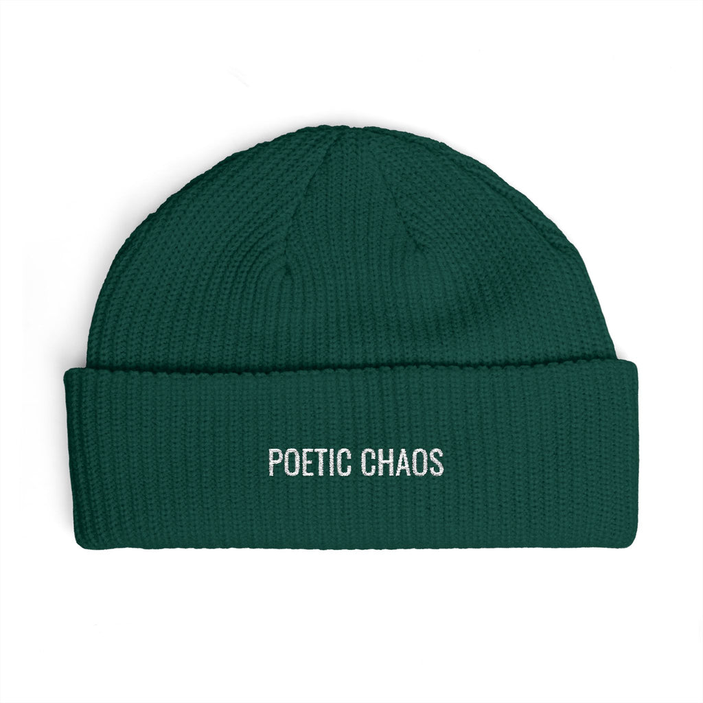 Poetic Chaos Cuff Beanie white label logo