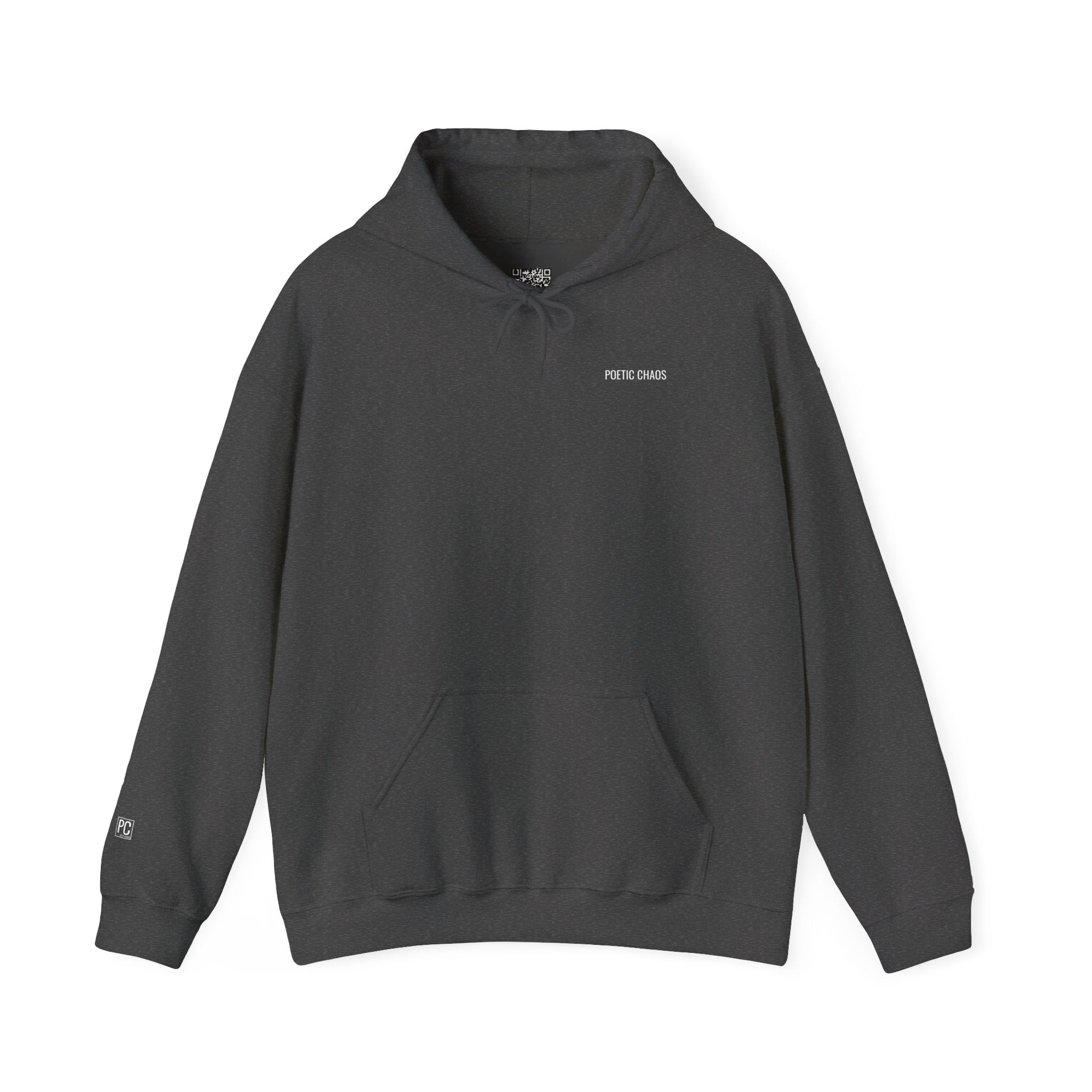 Poetic Chaos Hoodie –White label logo Cozy Streetwear Pullover