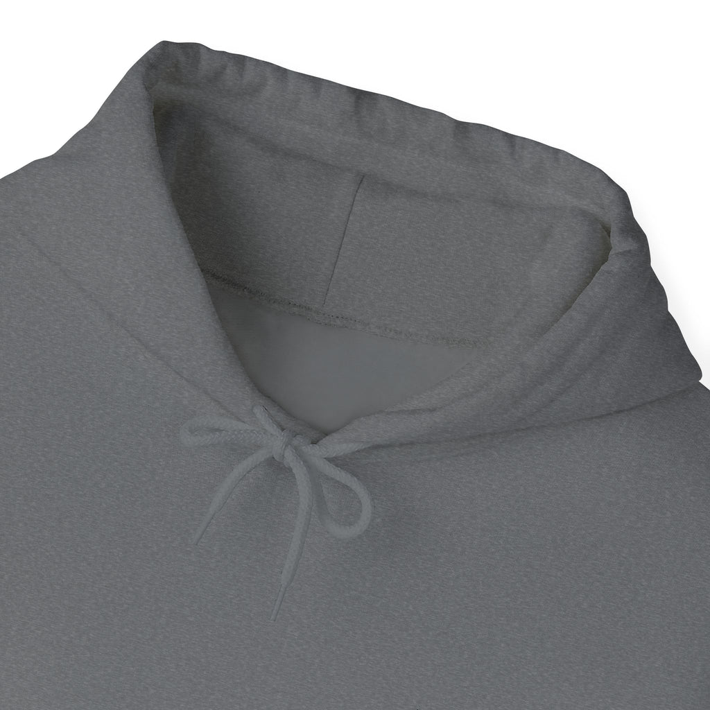Poetic Chaos embroided white logo hoodie