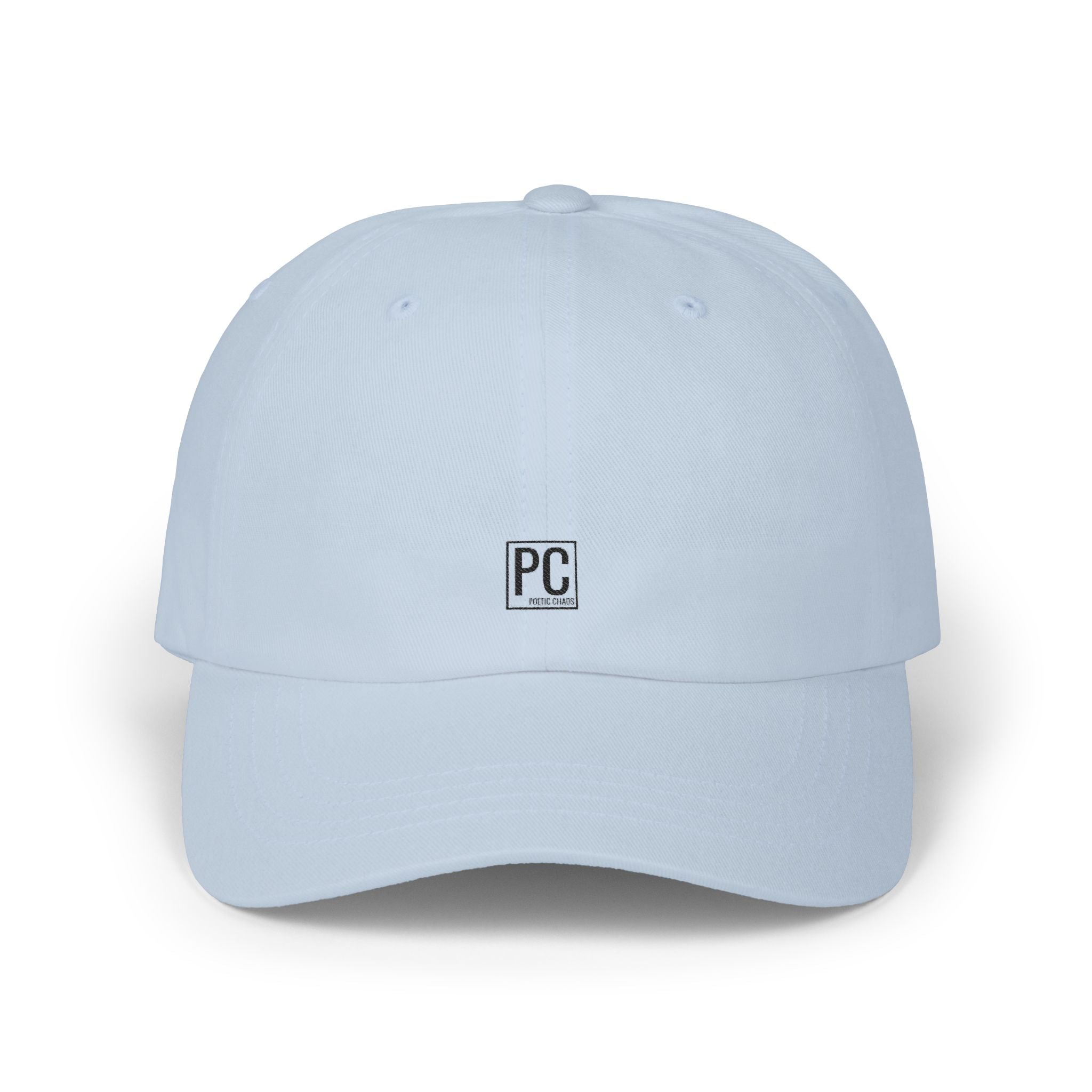Poetic Chaos Classic Dad Cap — Minimal PC Logo Baseball Hat