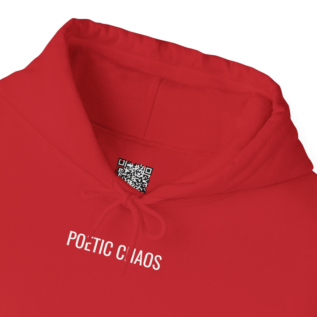 Poetic Chaos Hoodie — Minimal Black Streetwear Pullover white label