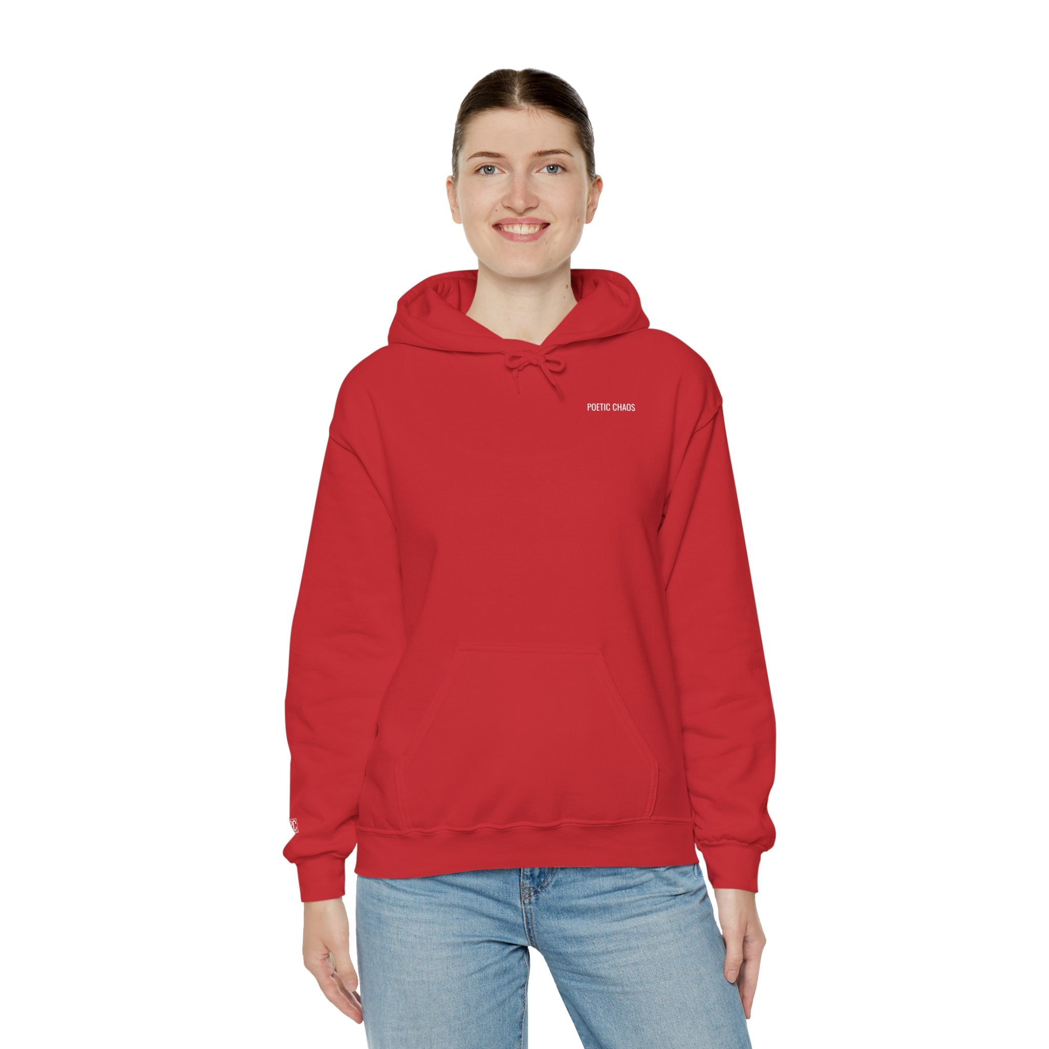 Poetic Chaos Hoodie –White label logo Cozy Streetwear Pullover