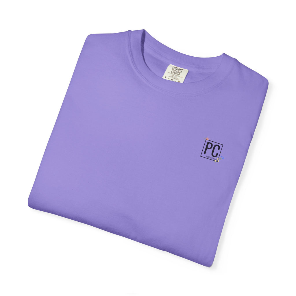 Poetic Chaos Logo T-Shirt — floral design