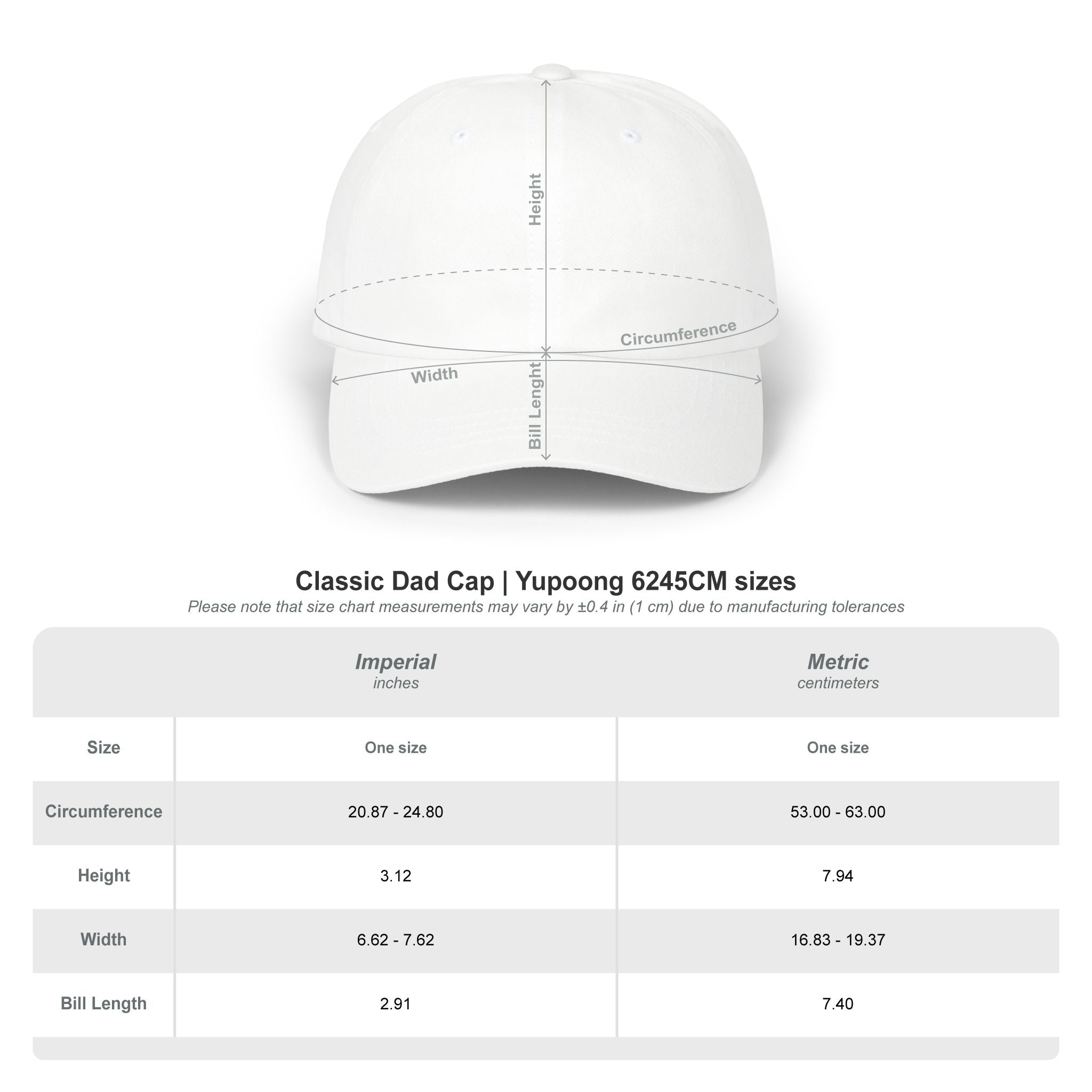 Poetic Chaos Dad Cap white Floral logo Embroidered Baseball Hat