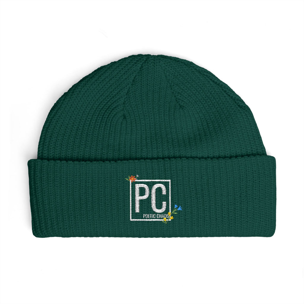 Poetic Chaos pc white floral logo