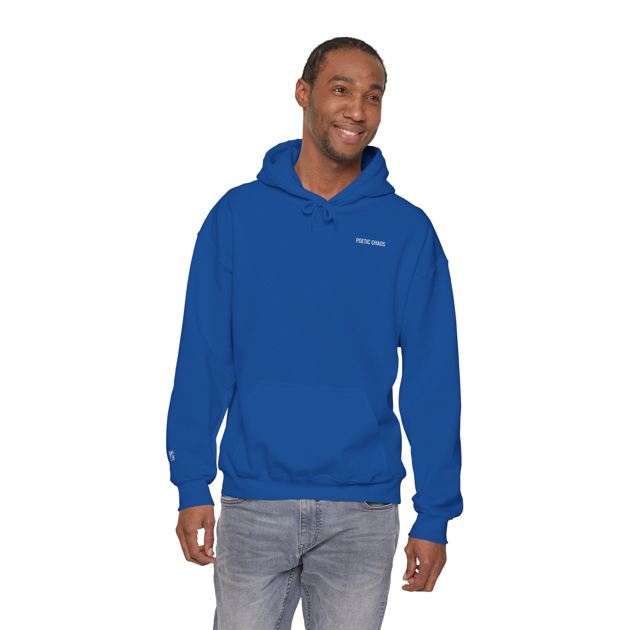 Poetic Chaos Hoodie –White label logo Cozy Streetwear Pullover