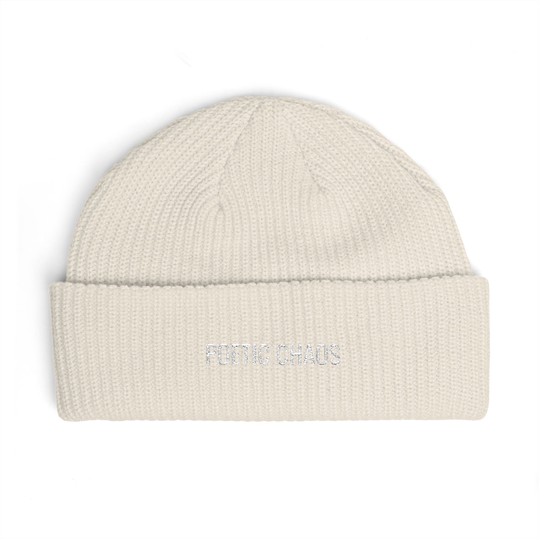 Poetic Chaos Cuff Beanie white label logo