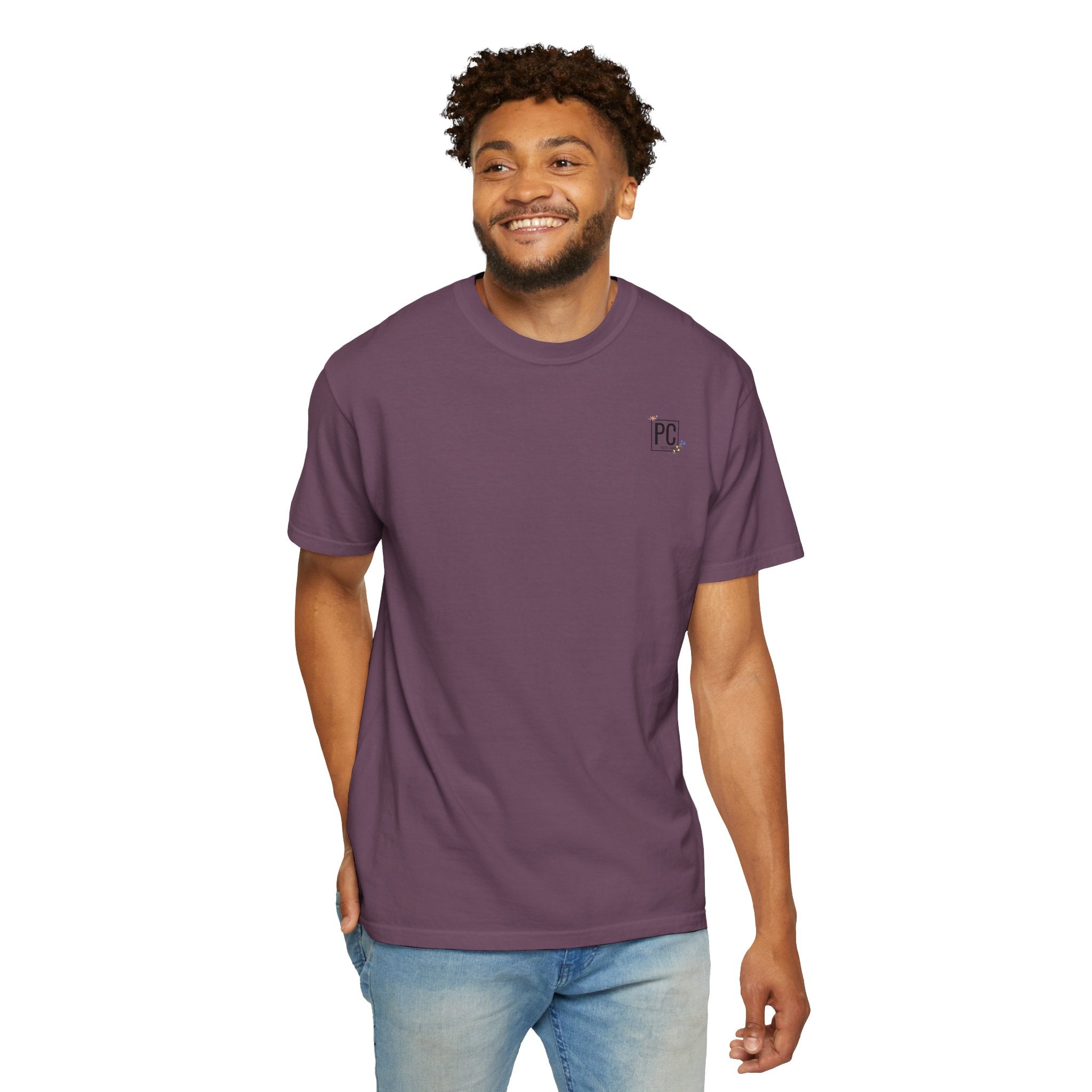 Poetic Chaos Logo T-Shirt — floral design