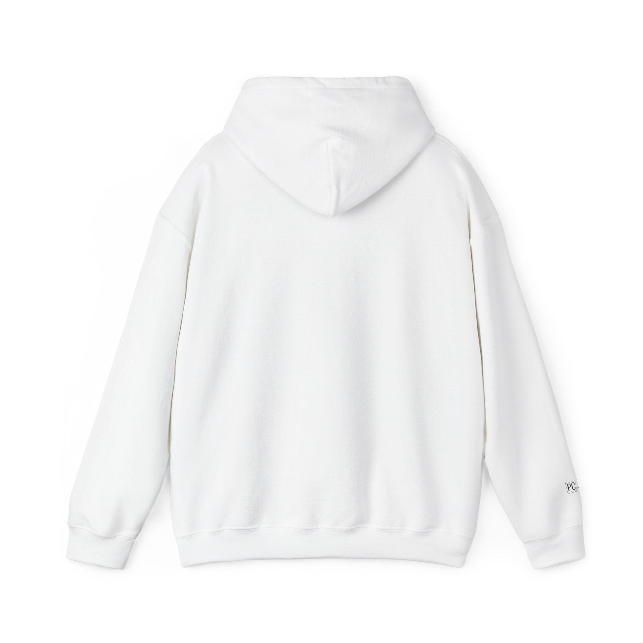 Minimalist 'Pale Chaos' Hoodie – Subtle Text floral Logo Pullover
