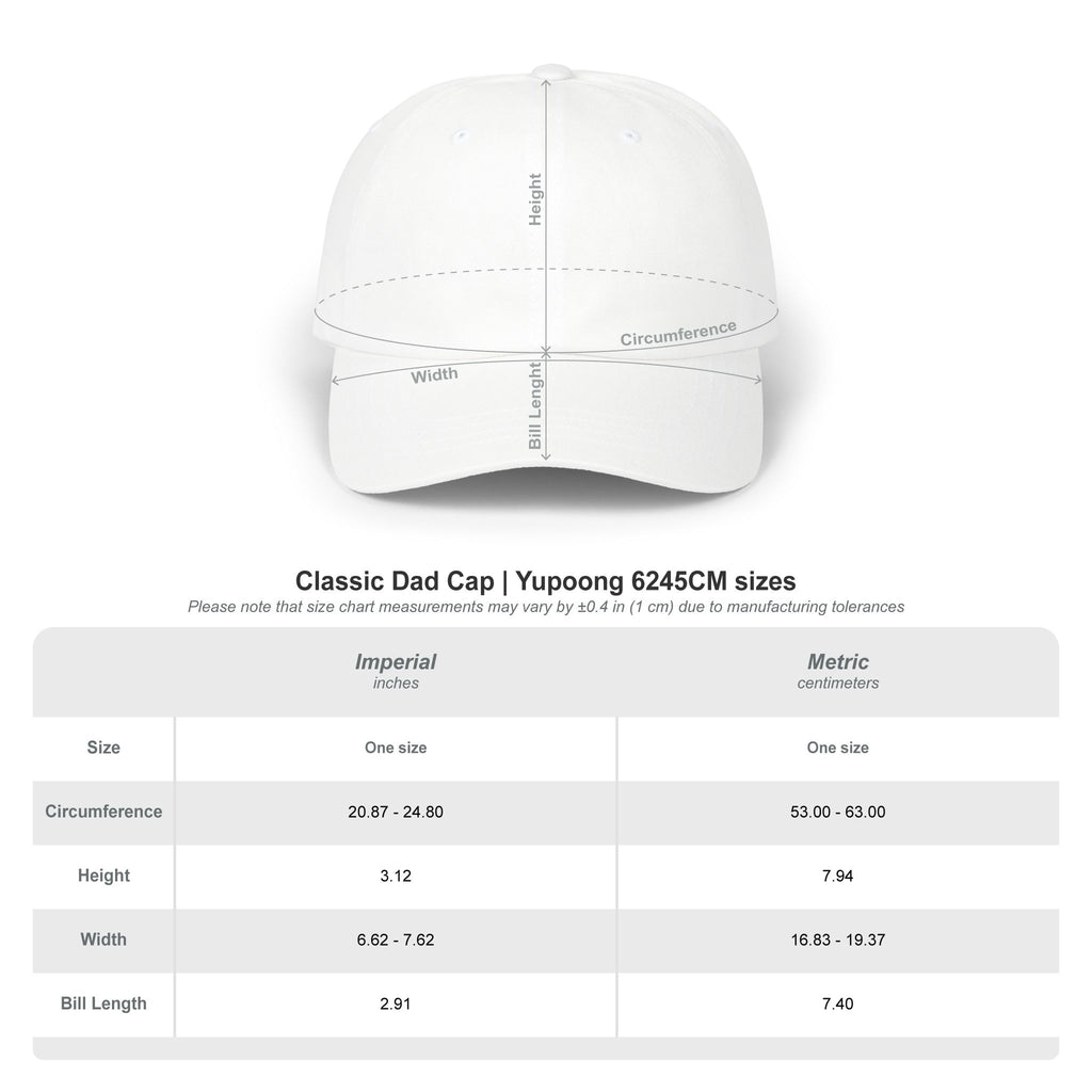 Poetic Chaos white floral logo dad cap-embroided